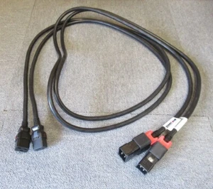 2 x Zonit zLock-zC20-12-aC19-2.5m IEC Dual Locking Cable 2.5M Black C20 To C19 - Picture 1 of 9