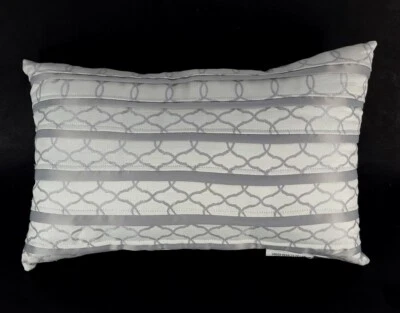 Croscill ISLA Grey Boudoir Pillow 21" x 14" New - Image 1 of 4