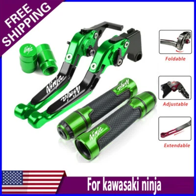 3PCS For kawasaki ninja ZX6/6R/6RR/636/636R handle grips brake clutch levers set - Изображение 1 из 4
