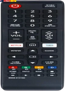 BN59-01315D Remote Control Replacement for Samsung Series 7 RU7100 4K TV UA43RU7 - Picture 1 of 4