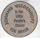 JOHNNIE WIEDENHOFT Mayor, BILLY ROY SHEPARD Jailer,  BULLIT COUNTY Wooden Nickel