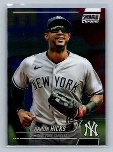 AARON HICKS 2022 Topps Stadium Club Chrome Baseball #352 New York Yankees - Picture 1 of 2
