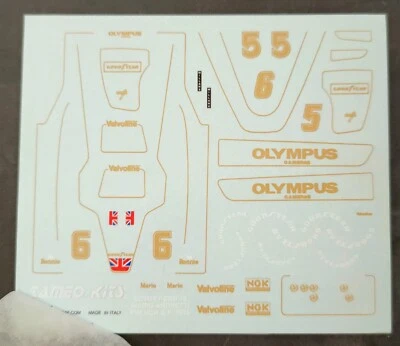 Tameo DKWCT78 Decals 1/43 Per Lotus 79 French GP 1978 - Immagine 1 di 3