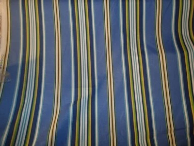 TELA SOLARIUM / RICHLOOM ~ RAYAS AZUL AMARILLO ~ TAPICERÍA / CORTINAS *POR COMPRAR Foto 1 de 2