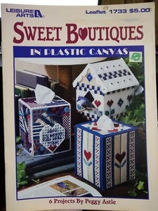 Leisure Arts | 1733 | Plastic Canvas | Sweet Boutiques in Plastic Canvas - Picture 1 of 3