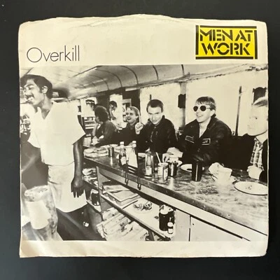 Men At Work, Overkill / Till The Money Runs Out, 7" 45rpm, Vinyl VG+ - Image 1 of 4