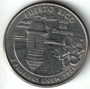 USA - 2009D - Washington ¼ $ - Puerto Rico - Low Mintage - #19456 - Picture 1 of 2