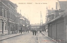Belgium Haine-St. Pierre, Rue de la Station, Animee