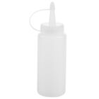 Plastic Squeeze Bottle Condiment Dispenser Ketchup Mustard Sauce Clear9803