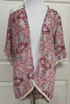 Kimono Bella Talla M Manga Corta Frente Abierto Multicolor Mujer Foto 1 de 4