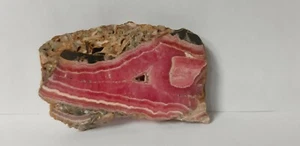 Rodochrosite, fetta, varietà Capillita, tagliata e lucidata, ottima qualità - Foto 1 di 8