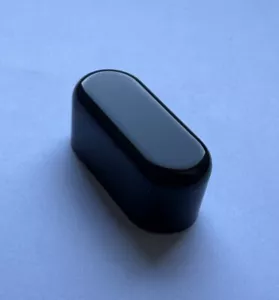 Black Resin Cartier Lighter Oval Cap- Near Mint - Picture 1 of 9