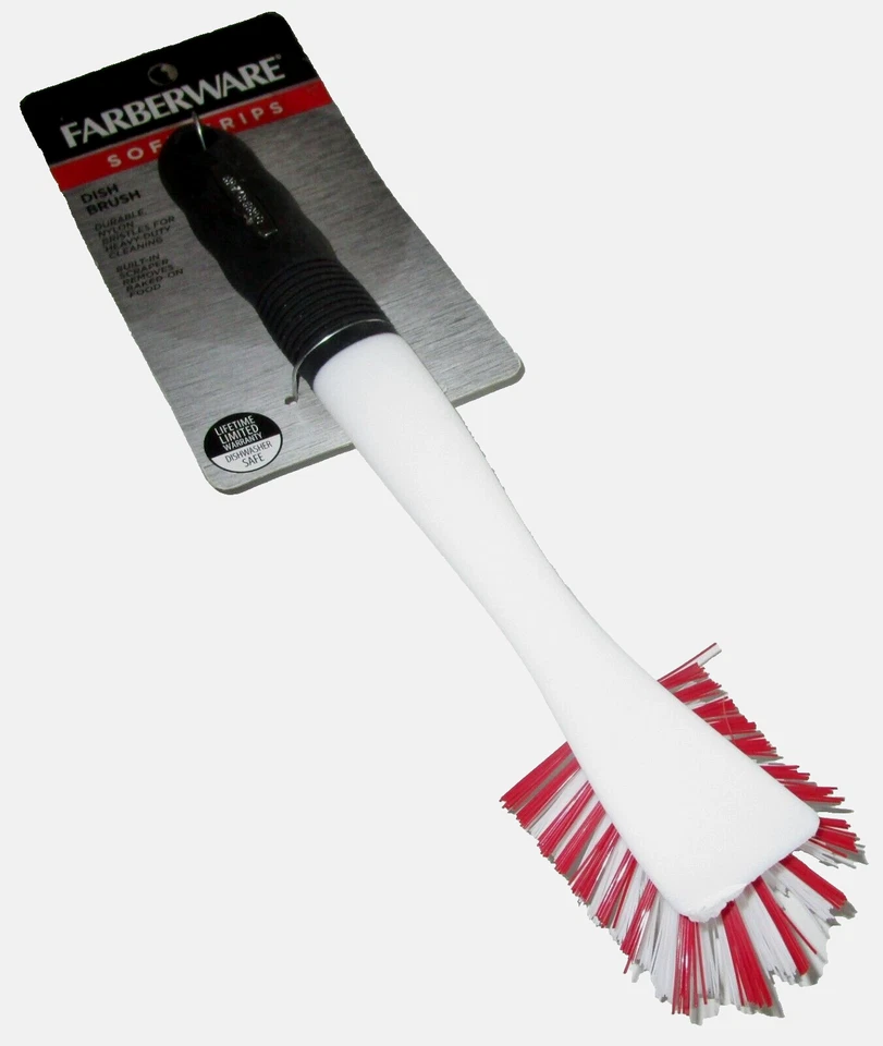 FARBERWARE SOFT GRIPS Dish Brush W/ Built in Scraper - Image 1 of 1