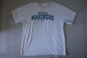 Vintage Nike Seattle Mariners Shirt Men's Size Large MLB Gray - Picture 1 of 11