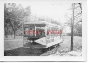 4A567 RP 1940s/50s FT COLLINS MUNICIPAL RAILWAY CAR #21 END OF LINE - Picture 1 of 1
