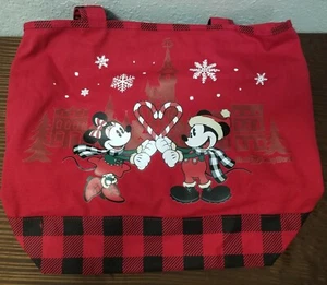 Bolso de mano de lona de Navidad Mickey Mouse y Minnie 2019 de los parques de Disney regalo navideño - Imagen 1 de 7