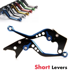 Short Edging Brake Clutch Levers For Suzuki Bandit 1200 (96-00)/GSXR1100/W - Picture 1 of 11