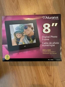 Aluratek ADPF08SF 8 inch LCD Digital Photo Frame - Black - Picture 1 of 7