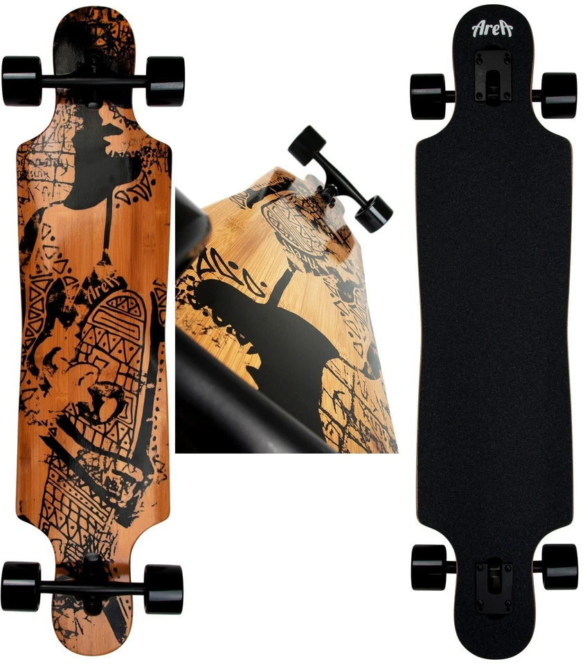 Longboard AREA Tribal Curve Modell Skateboard Neu