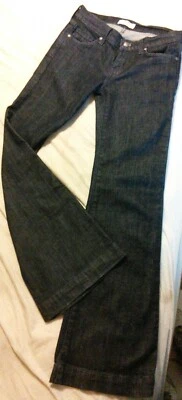 Jeans PDP Denim Premium Deluxe Talla 26 Lavado Oscuro Acampanado Express Usados en Excelente Condición Foto 1 de 4