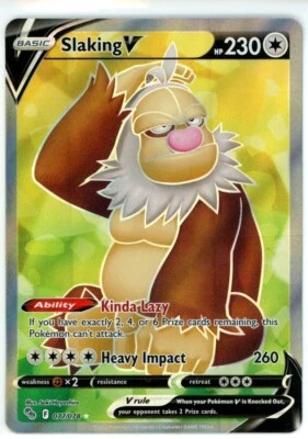 Pokemon TCG Slaking V (Full Art) 077/078 Pokémon GO Ultra Rare - Image 1 of 2