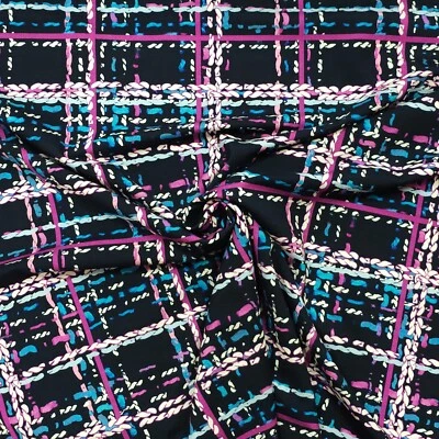 Jersey Stoff Meterware abstrakte Muster Jersey abstrakt, Kleiderstoff, Viskose - Bild 1 von 4