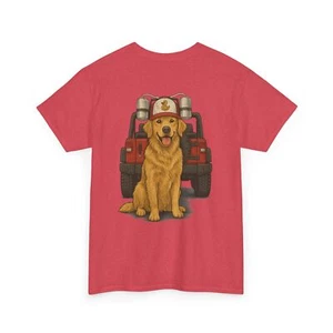 Golden Retriever Two-Sided Graphic Tee, Fun Casual T-Shirt, Gift for Dog Lovers! - Picture 1 of 31
