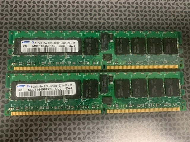 Samsung M393T6450FZ0-CCC 512MB 1Rx4 PC2-3200R-333-10-C1, 0524 Foto 1 de 1