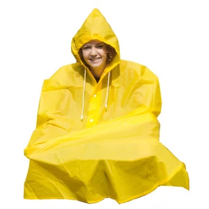 Wasserdichte Fahrrad Regenkappe / Poncho - Einheitsgröße - gelb - Bild 1 von 1