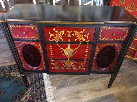 French Painted Buffet Cover