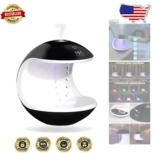 Anti-Gravity Ultrasonic Humidifier with 7 LED Colors – Stylish Indoor Essential - Picture 1 of 8