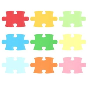 Bulletin Cutouts Paper 180Pcs Puzzle Shaped Bulletin Board Paper Cut Outs Dec... - Picture 1 of 6