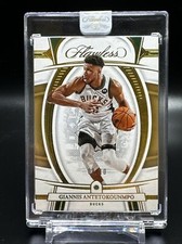GIANNIS 2021-22 Panini Flawless Factory Sealed Encased Gold Diamond 08/10
