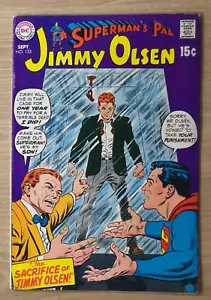 Superman’s Pal Jimmy Olsen #123 DC Comics Edad de Plata SACRIFICIO en muy buena condición - Imagen 1 de 4