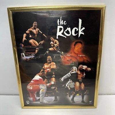 Póster de colección WWF The Rock foto arte fotográfico lucha libre Norman James Man cueva 8x10 Foto 1 de 4