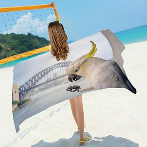 New Sulphur Crested Cockatoo Beach / Bath Towel - Picture 1 of 1
