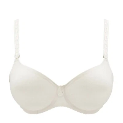 SUJETADOR CON AROS COBERTURA COMPLETA SATINADO PRIMA DONNA 016-1333 TALLA 32H EN BLANCO Foto 1 de 4