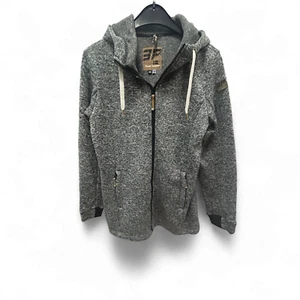 Icepeak EP Fleecejacke Grau Gr 40 Kapuze Reißverschluss Taschen Outdoor Look - Bild 1 von 3