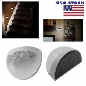 Outdoor LED Solar Wall Light Power auto Garden Fence Yard Path Way Lamp US stock - Picture 1 of 4