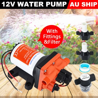 RV Supreme 12V Water Pump 55PSI 11.3LPM for Caravan Motorhome Camper Boat - image 1 of 4