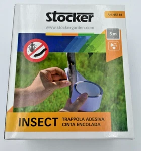 NASTRO ADESIVO TRAPPOLA INSETTI STOCKER 5MT SENZA VELENO NON TOSSICA ART 45118 - Foto 1 di 4
