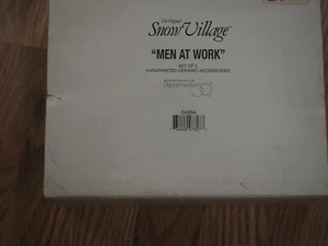 Dept 56 Snow Village "MEN AT WORK" Retired 1996 - Picture 1 of 9