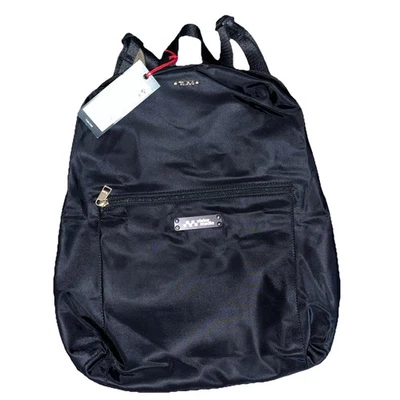 TUMI Just In Case Backpack Black Gold Hardware Vistar Media Logo NWT Travel Bag - Image 1 of 4