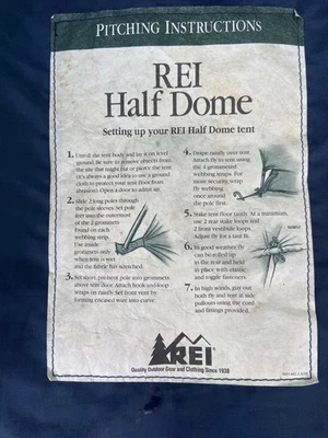 Tienda Completa REI Half Dome Plus De Colección 2 Personas Camping Senderismo Mochilero Foto 1 de 4