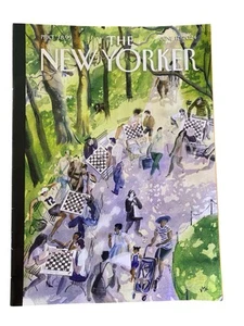 THE NEW YORKER Magazine June 17, 2024 Cover "Pawns In The Park" - Picture 1 of 4