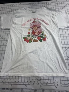 Strawberry Shortcake T-Shirt Erwachsene L weiß Baumwollmischung Figur Grafik Tee - Bild 1 von 5