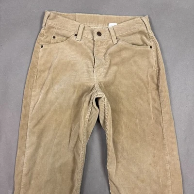 Pantalones Levis De Colección Para Hombre 30x34 Marrón 565 Sueltos Pierna Ancha Pana Ballena (Etiqueta 29x34) Foto 1 de 4