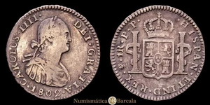  Carlo IV 1 Real (3,51 grammi) 1802 Potosí P·P (AC.476) VF - Foto 1 di 3