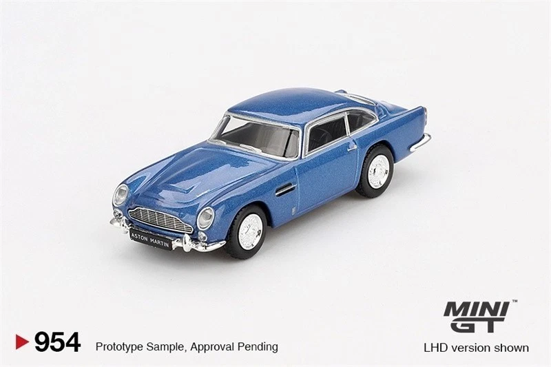 MINI GT 1:64 DB5 Sierra Blue Diecast Model Car - Image 1 of 1