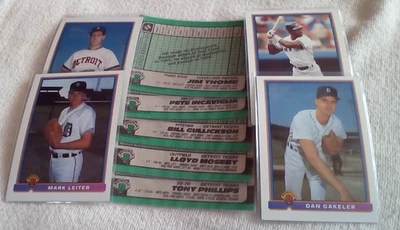 1991年Bowman棒球零件。 设置挑选您可能想要/需要的卡。 — 第 1/4 张图片